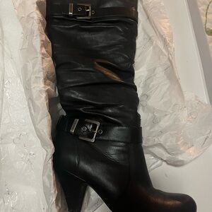 Jessica Simpson Capry Tall Black leather boots